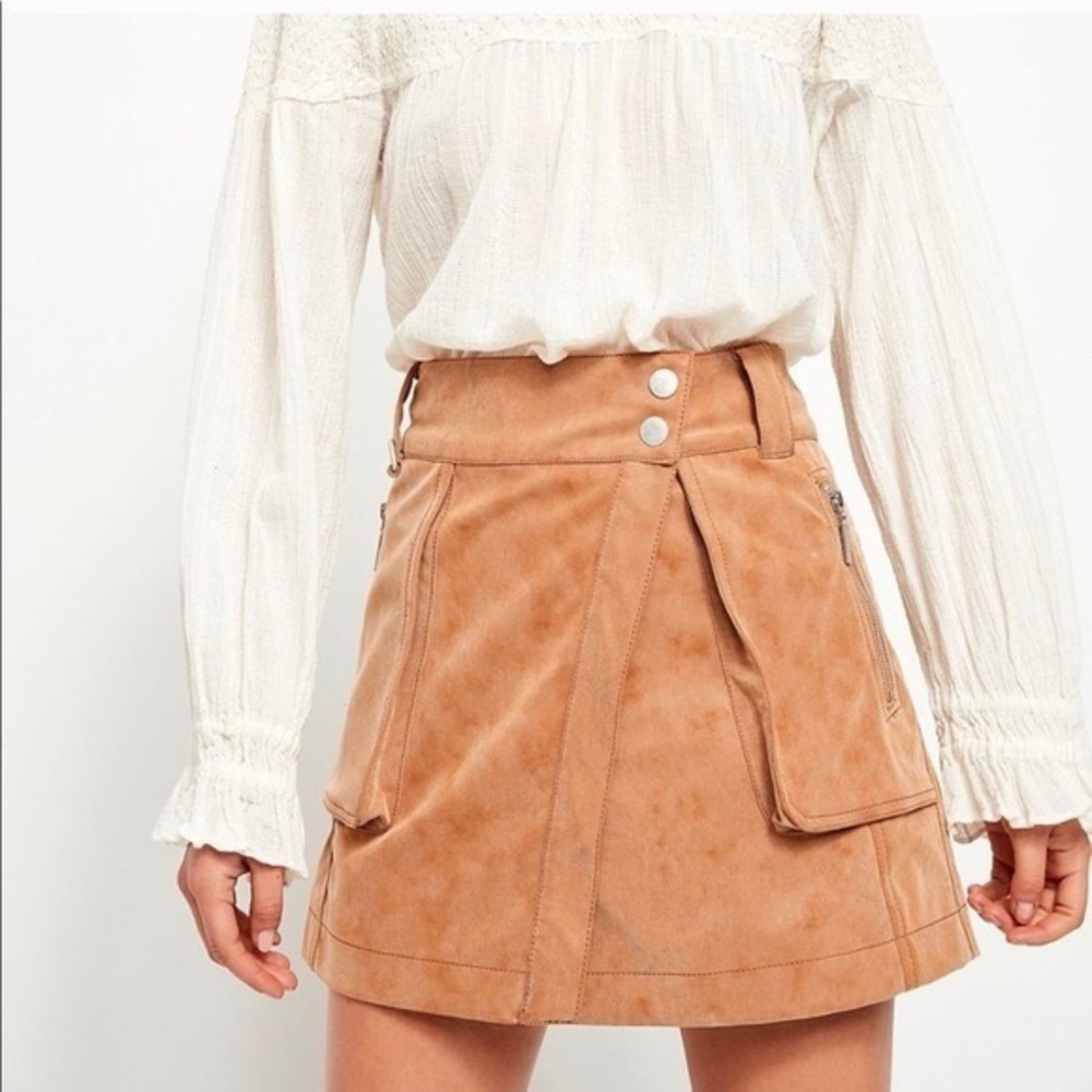 Free People Utility Mini Skirt